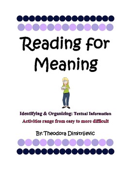 Preview of Reading for Meaning: Main Message Interactive Activities - W.5.2, W5.2a, W5.2b