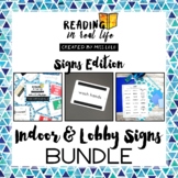 Reading in Real Life Indoor & Lobby Signs Bundle for Speci