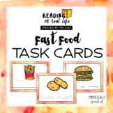 Functional Reading Task Cards: Fast Food Words [Reading in