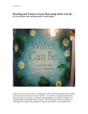 Reading in Science Lesson Plan for the book Water Can Be...