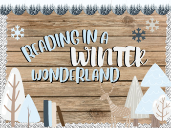 Preview of Winter Bulletin Board- Reading in a Winter Wonderland