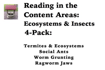 Preview of Reading in the Content Areas:  Ecosystems & Insects