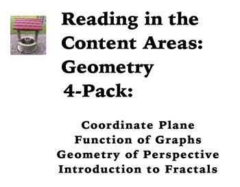 Preview of Reading in the Content Areas:  Geometry and Coordinate Planes 4-Pack