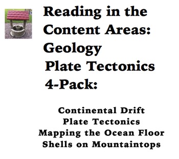 Preview of Reading in the Content Areas:  Plate Tectonics 4-pack