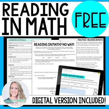 Preview of Reading in the Middle School Math Classroom