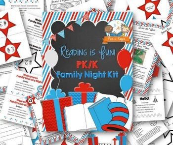 Reading is Fun Family Literacy Night Kit by PreKPages | TpT