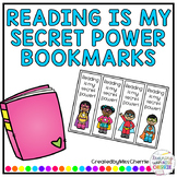 Reading is My Secret Power Bookmarks FREEBIE