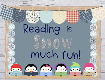 Preview of Reading is Snow Much Fun Decor