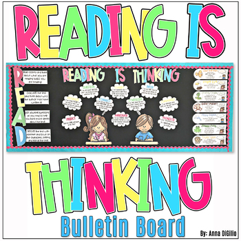 Preview of Reading is Thinking Bulletin Board Display