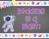 Reading is a BLAST! // Library Bulletin Board Decor