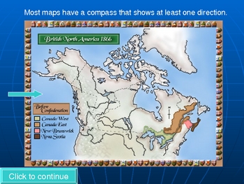 Preview of Reading maps PowerPoint lesson