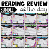 Reading of the Day - Reading Review Worksheets with Digita