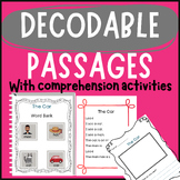 Decodable reading passages with visuals and comprehension 