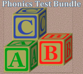 Reading phonics placement test and phonics asessment bundle