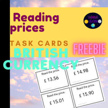 Reading prices British currency by UNlVERSAL CREATIONS | TPT