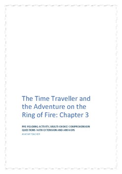 Preview of Reading skills comprehension: The Time Traveller Ring of Fire C3