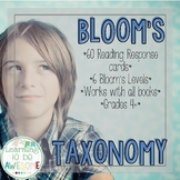 Blooms Taxonomy Reading Responses