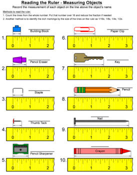 Measuring with a Ruler (with Answer Key)