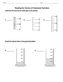 Preview of Reading the Volume of Graduated Cylinders