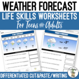 Reading the Weather Forecast Worksheets