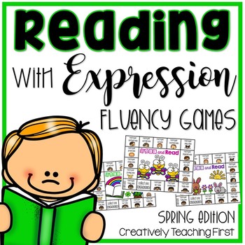 Preview of Reading Fluency {A Reading with Expression Game} Spring Edition