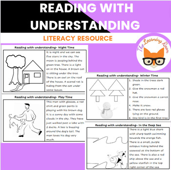 Preview of Reading with Understanding Activity Sheets