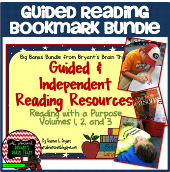 Preview of Guided Reading Bookmark Bundle
