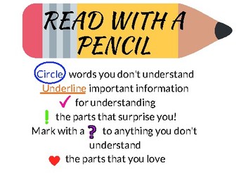 Reading with a pencil