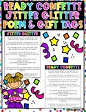 Ready Confetti Jitter Glitter Back to School Poem Gift Tag