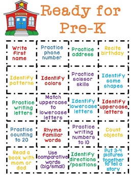 Ready For Pre-K by Kindergarten Addict | TPT