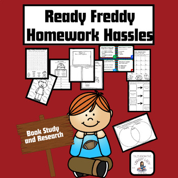 Preview of Ready Freddy Homework Hassles Literature Circle/Book Study/Point of View/Summary