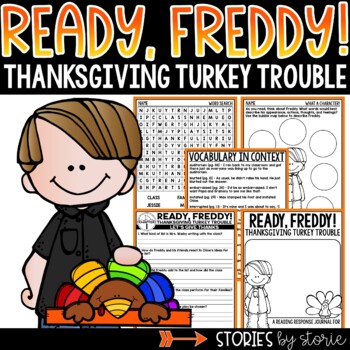 Preview of Ready, Freddy! Thanksgiving Turkey Trouble Printable and Digital Activities