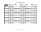 Ready Gen- Reading and Language Analysis Data Collection Template