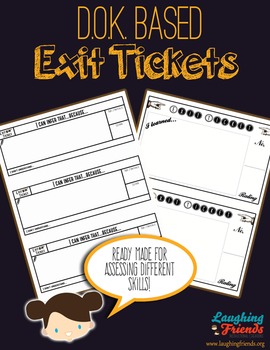 Preview of Ready-Made Exit Tickets (DOK Based)