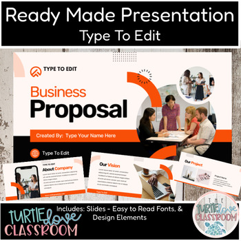 Preview of Ready Made Presentation Business Proposal Beauty Orange Theme Ready To Edit!
