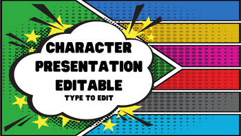 Preview of Ready Made Presentation - Character Theme - Ready to Edit! Fully Customizable