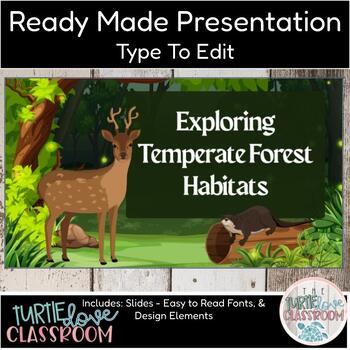 Preview of Ready Made Presentation - Exploring Temperate Forest - Ready To Edit Mini Lesson