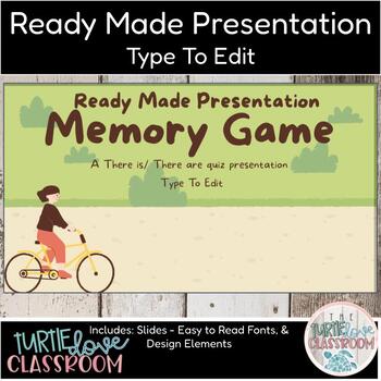 Preview of Ready Made Presentation - Memory Game Quiz Show - Ready To Edit! Mini Lesson
