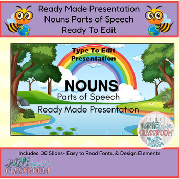 Preview of Ready Made Presentation - Nouns - Parts of Speech - 20 Minute Lesson Plan