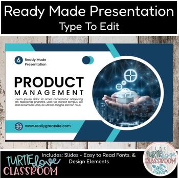Preview of Ready Made Presentation Product Managment Blue Theme Ready To Edit!