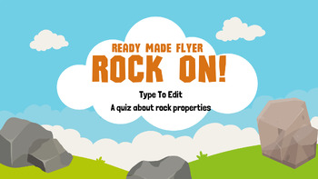 Preview of Ready Made Presentation - Rock Cycle Igneous Magma Ready To Edit! Mini Lesson
