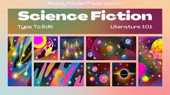 Preview of Ready Made Presentation - Science Fiction Literature Ready To Edit! Mini Lesson