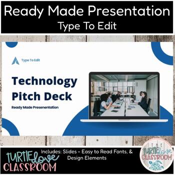 Preview of Ready Made Presentation Technology Pitch Deck IT Theme Ready To Edit!
