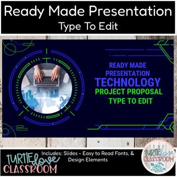Preview of Ready Made Presentation Technology Project Proposal IT Computer Ready To Edit!