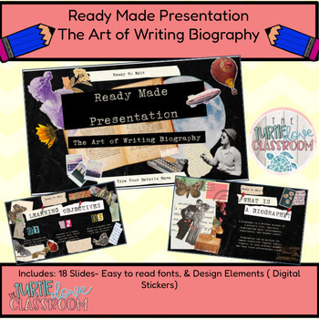 Preview of Ready Made Presentation - The Art of Writing Biography - Ready To Edit- No Prep