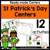 St. Patrick's Day Literacy Centers for Kindergarten Writin