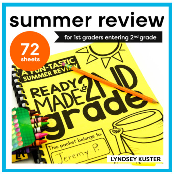 Preview of First Grade End of the Year Summer Review Packet - Math and Reading Practice