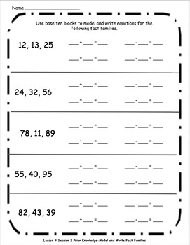 Ready Math Lesson 9 2nd Grade Math Journal by Proudly Teaching First