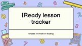 Ready Math Lesson Tracker