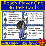 Ready Player One Task Cards (36) Story Events, Characters,